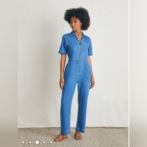 FAHERTY linen chambray jumpsuit